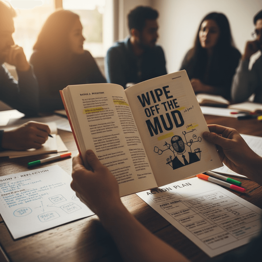 Wipe Off the Mud curriculum book in use during program